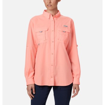 Dámské Košile Columbia PFG Bahama Long Sleeve Růžové FCHIXP138